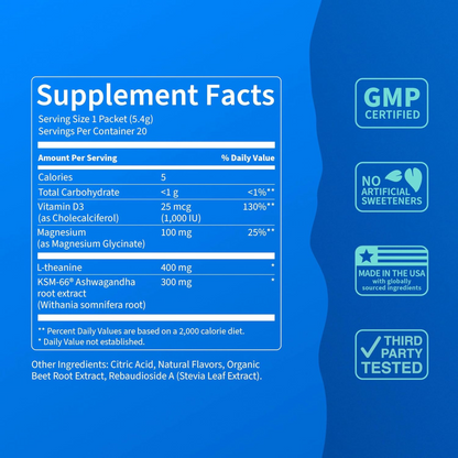 Cortisol Lowering Drink Mix